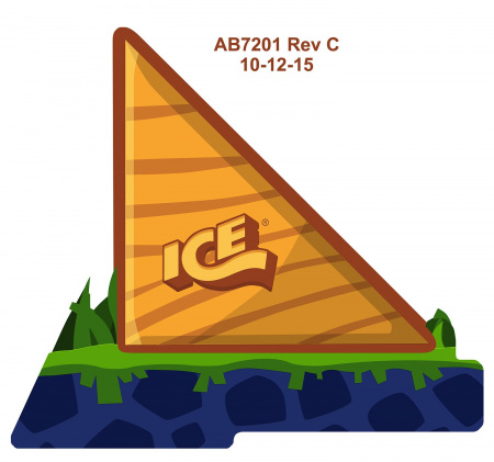 ICE REAR LEFT CABINET DECAL