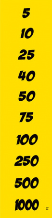 ICE Milk Jug Toss Score Card $1 Number Sheet Decal