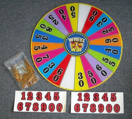 ICE Wheel-A-Win Center Wheel With Pins And Number Decals