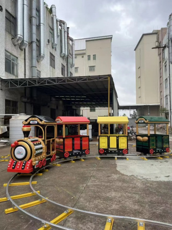 Детский аттракцион «Cheerful railway train» рельсовый поезд для парка 