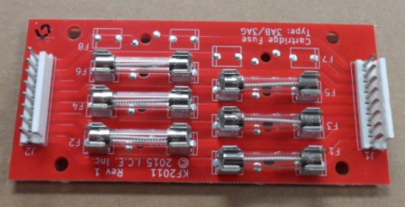 ICE PCBA FUSE BOARD 6 X 5 AMP