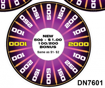 ICE MARQUEE WHEEL, $0.50/$1.00