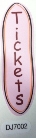 ICE TICKET DOOR DECAL