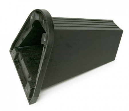 Valley Pool Table Leg With Leg Leveler Plate, Black