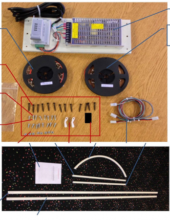 ICE LED Field Kit for NBA Hoops Game