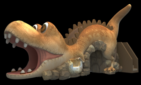 Мягкий элемент для детской площадки Dinosaur slide