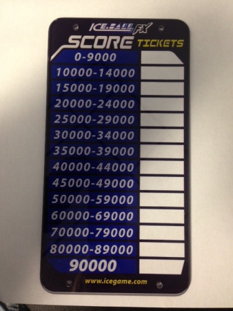ICE Coin Instruction Decal for the IceBall FX Game