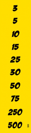 ICE Milk Jug Toss Score Card 50 Cent Number Sheet Decal