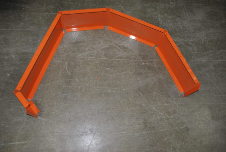 BAY TEK ORANGE METAL LEFT SIDE CABINET FRAME