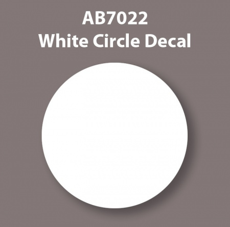 ICE WHITE CIRCLE DECAL