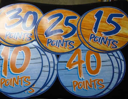 BAY TEK PATTERN 5 POINTS DECAL